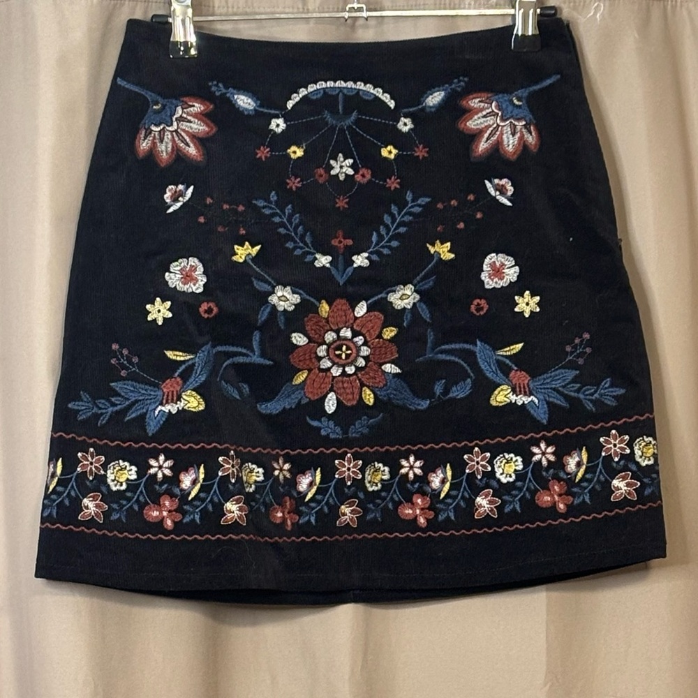 Miami Blue Embellished Mini Skirt Cocktail